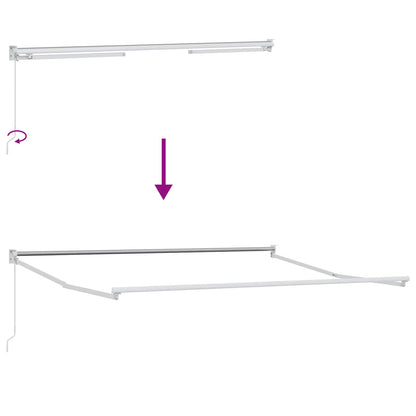 Toldo Retráctil Naranja Y Marrón 300 X 250 Cm_4