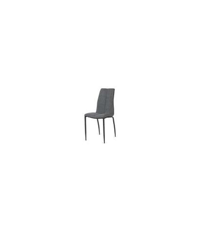 Pack De 4 Sillas Ronda Tapizadas En Gris Oscuro. 91 Cm (alto) 40 Cm (ancho) 60 Cm (fondo)_2