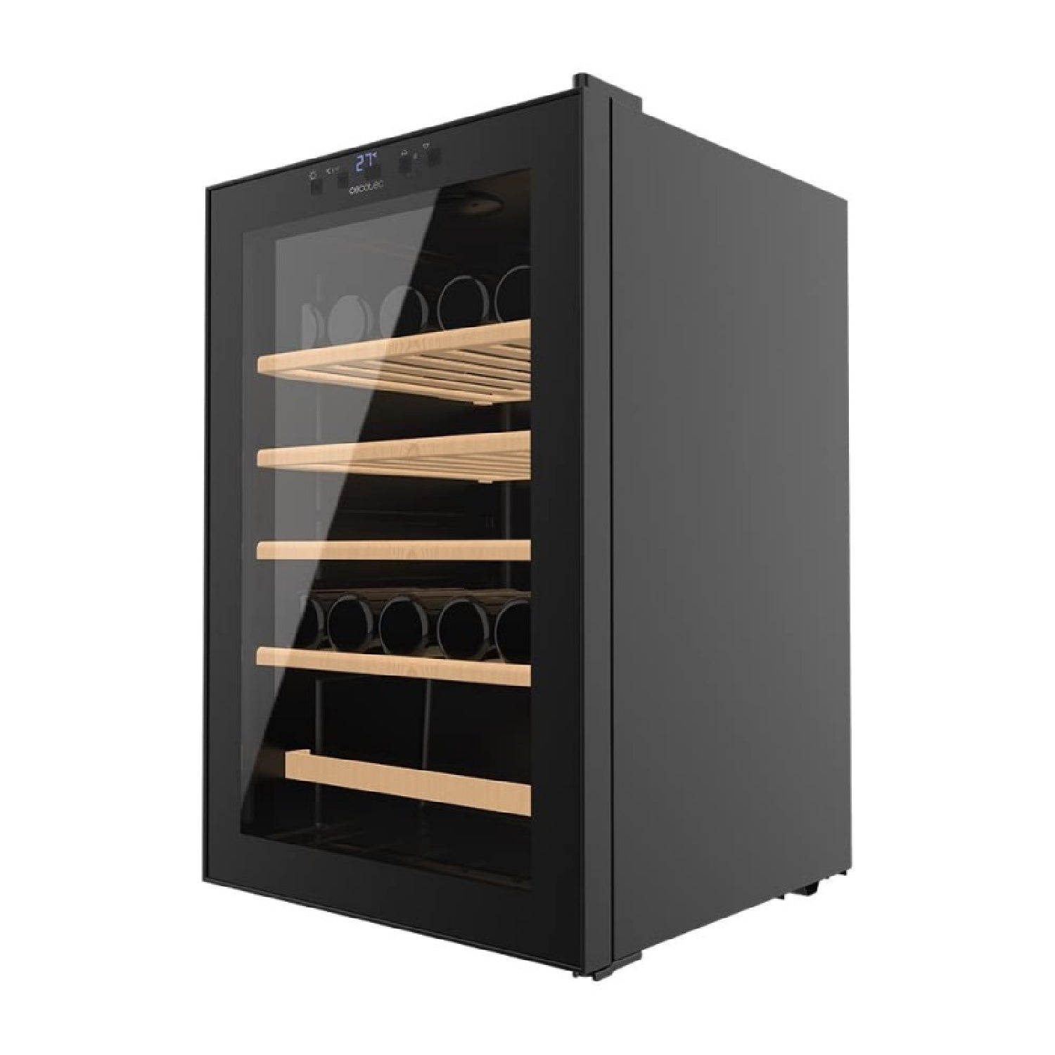 Vinoteca 48 Botellas Bolero Grandsommelier 48000 Black. 128 Litros, Temperatura Regulable, Sistema Compresor De Enfriamiento, Panel De Control Tácti_0