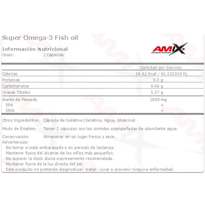 Super Omega 3 Fish Oil 90 Perlas