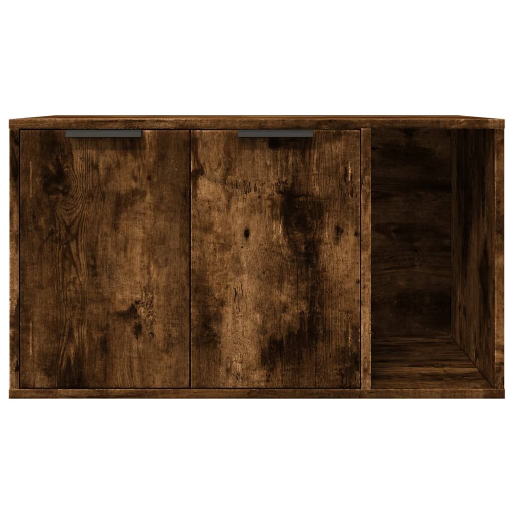 Vidaxl Mueble Arenero Para Gatos Madera Roble Ahumado 80x50x45 Cm_4