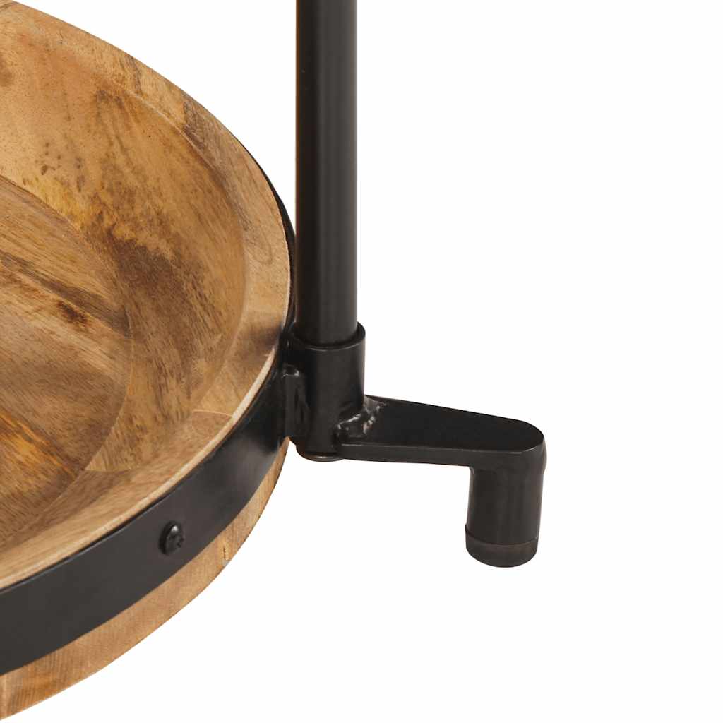 Mesa Auxiliar Madera Maciza De Mango Ø55x60 Cm_4