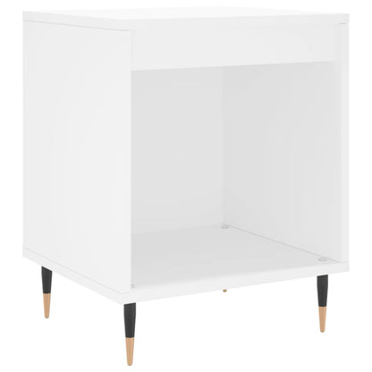 Mesitas De Noche 2 Uds Madera De Ingeniería Blanco 40x35x50 Cm_2