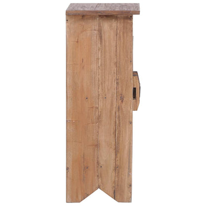 Mesita De Noche De Madera Reciclada Mixta 43x31x80 Cm_1