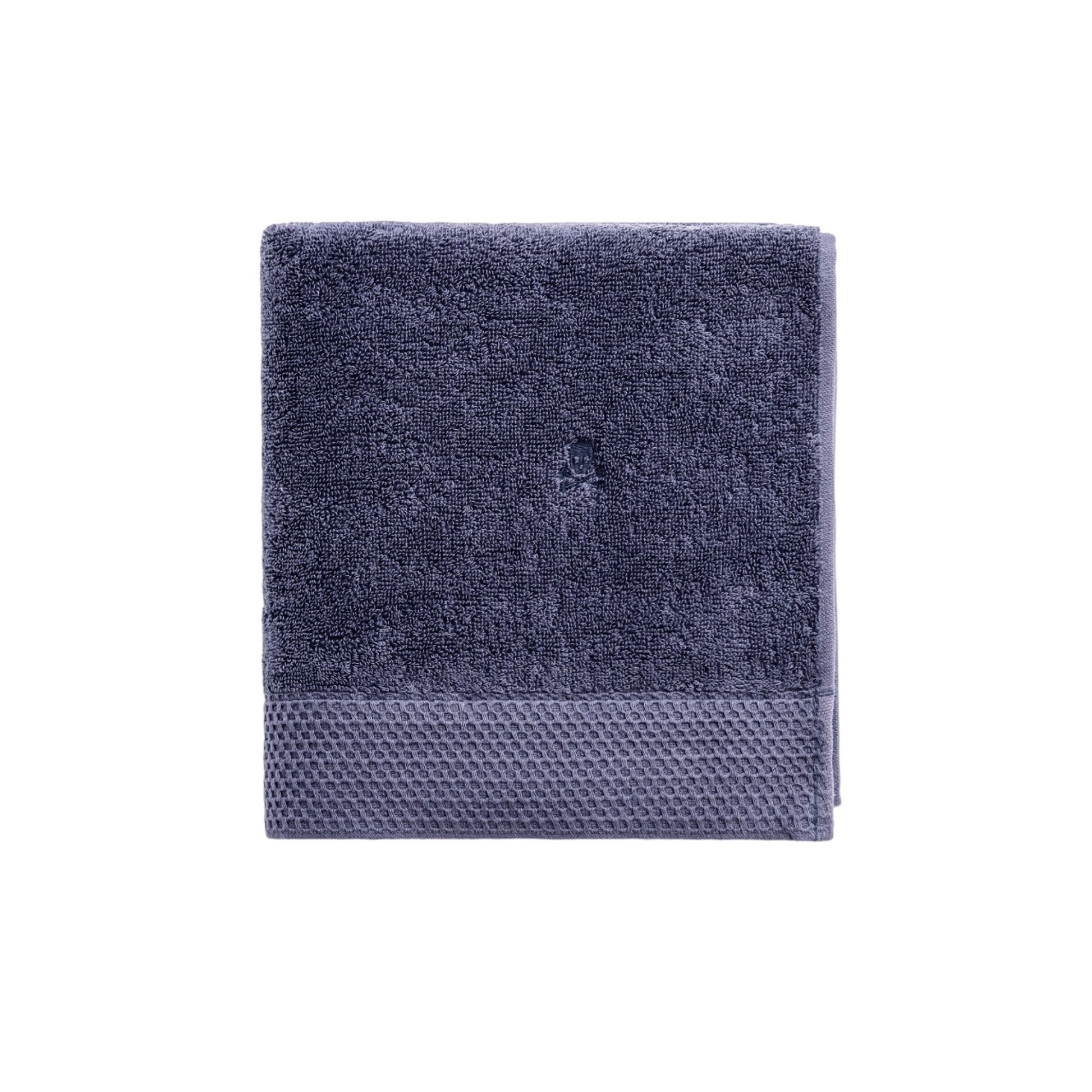 Toalla De Tocador 30x50cm 100% Algodón Azul Navy 550gsm Logo Bordado Scalpers Home_0