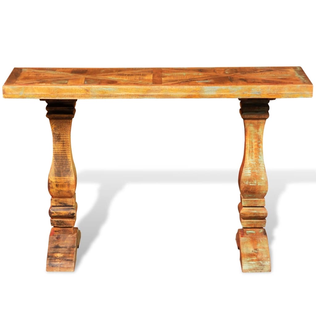 Mesa Consola De Madera Maciza Reciclada_3