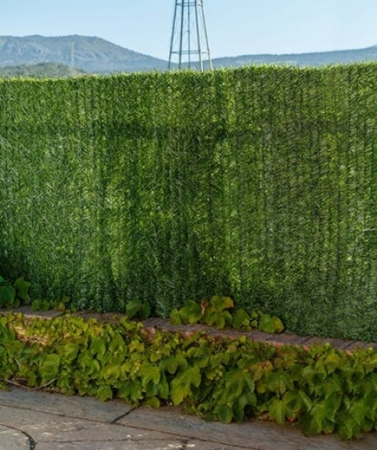 Seto Artificial| Composición 100% Polipropileno| 90% Ocultacion| 30 Varillas Metálicas| Cuatritono 1x3m_3