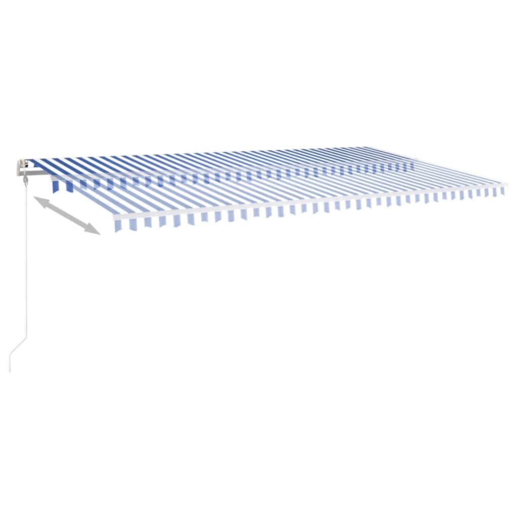 Toldo Automático Retráctil Azul Y Blanco 600x350 Cm_2
