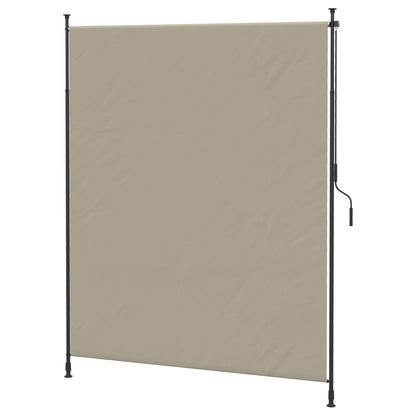 Outsunny Toldo Vertical Exterior 200x305 Cm Pantalla Privacidad Enrollable Arena_0