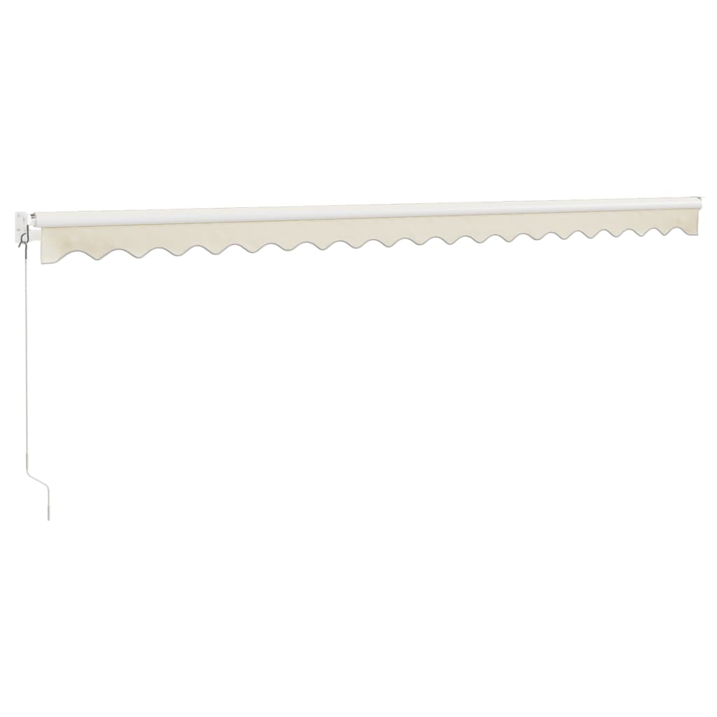 Toldo Retráctil Aluminio Y Tela Color Crema 5x3 M_5