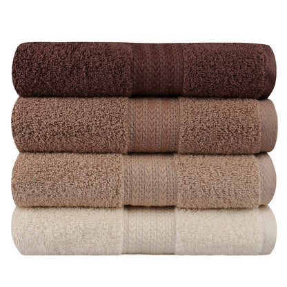 Juego De Toallas De Mano (4 Piezas) Crema, Beige Y Marrón_1