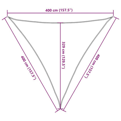 Vidaxl Toldo De Vela Hdpe Azul 160 G/m² 4x4x4 M_2