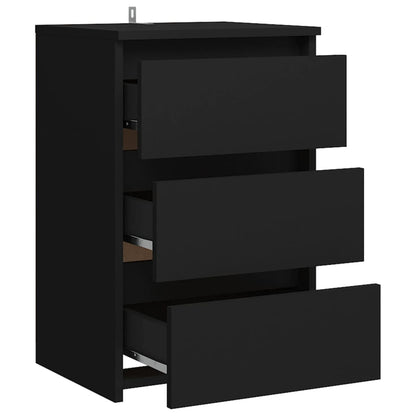 Mesitas De Noche 2 Uds Madera De Ingeniería Negro 40x35x62,5cm_4