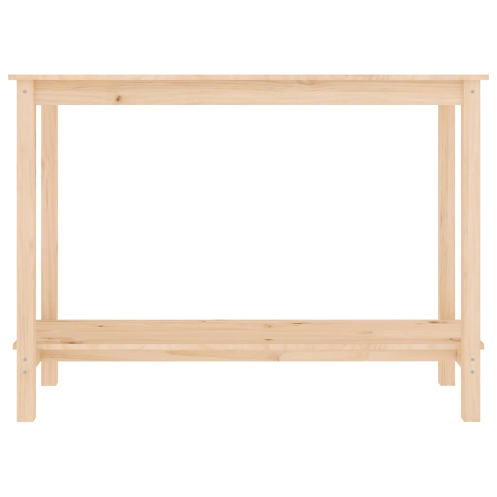 Mesa Consola Madera Maciza De Pino 110x40x80 Cm_1