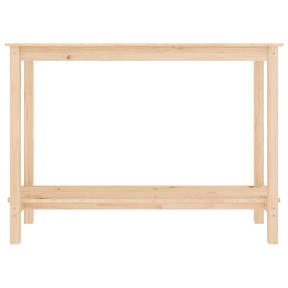 Mesa Consola Madera Maciza De Pino 110x40x80 Cm_1