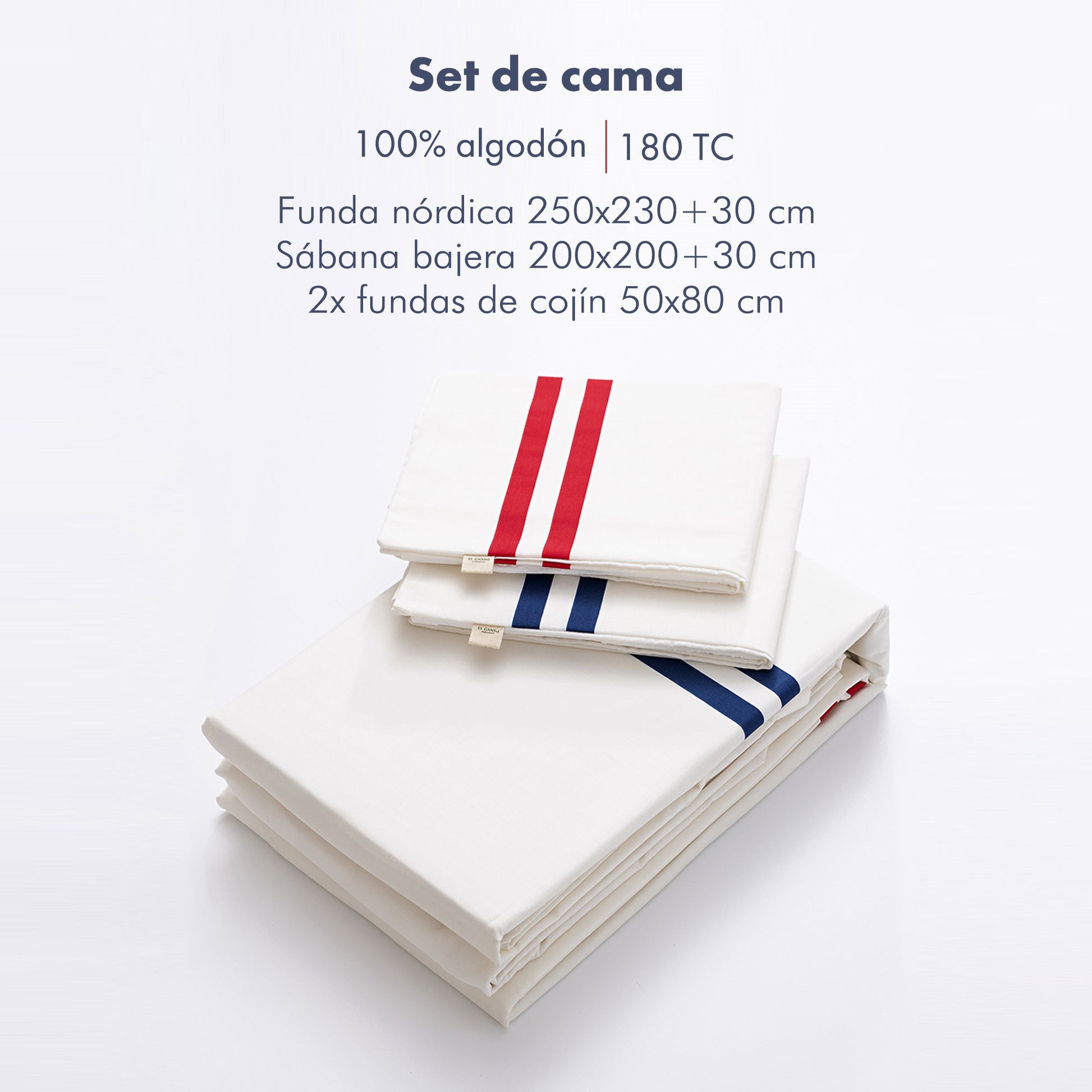 Juego De 4pzs King Crudo 100% Algodón 180tc. Máximo Confort Para Tu Cama.