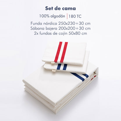 Juego De 4pzs King Crudo 100% Algodón 180tc. Máximo Confort Para Tu Cama.
