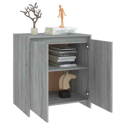 Aparador De Madera Contrachapada Gris Sonoma 70x41x75 Cm / Vetonek_1