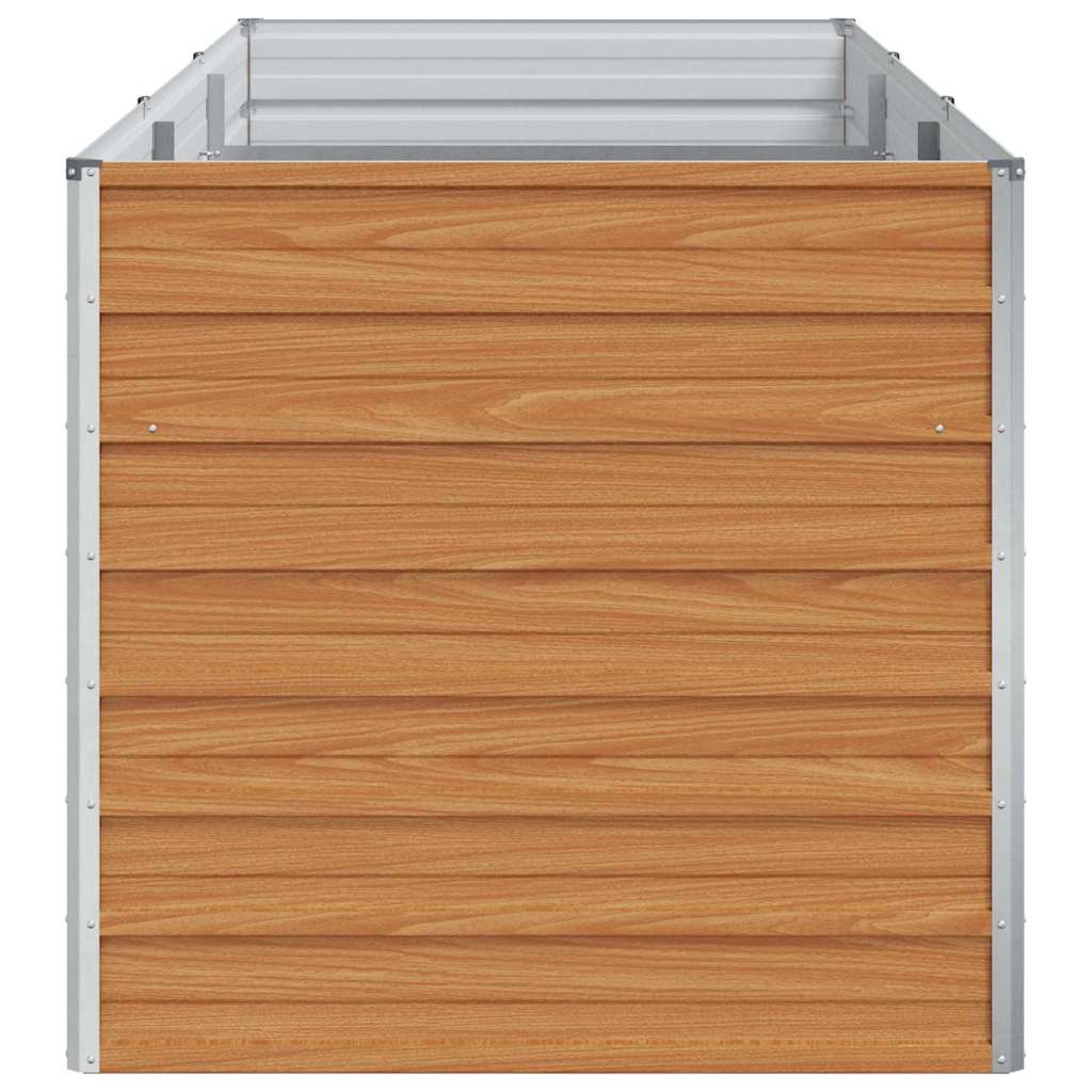 Arriate Elevado Marrón Claro 240 X 80 X 77 Cm Acero Galvanizado_5