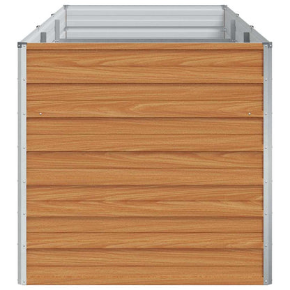 Arriate Elevado Marrón Claro 240 X 80 X 77 Cm Acero Galvanizado_5