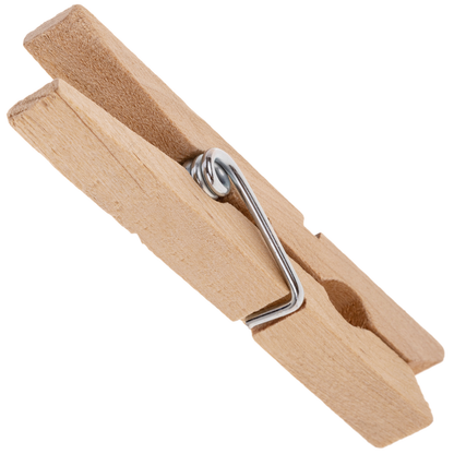 Pack De 48 Unidades Pinza De Madera Para Colgar Ropa 7 Cm_1
