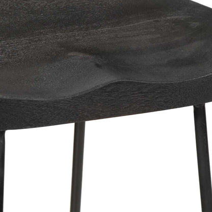 Taburetes De Barra 45x40x78 Cm Madera Maciza De Mango_3