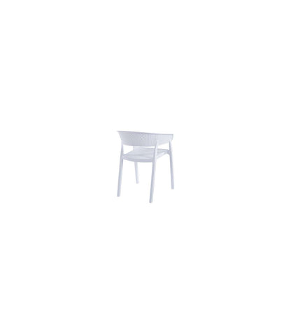 Pack De 4 Sillones Bari Para Salón, Cocina O Terraza Acabado Blanco, 73.5cm(alto) 54cm(an_2