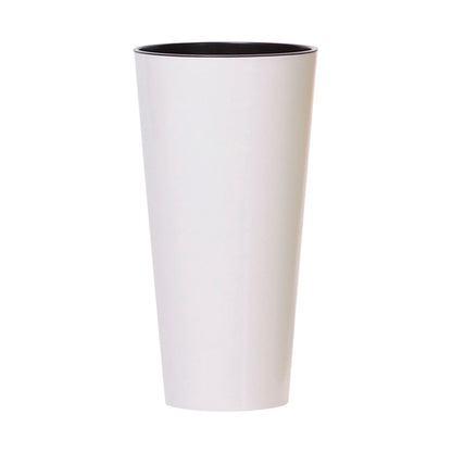 Maceta Brillo Tubus Slim 15,5l., Dimensiones (mm) 250x250x476, Color Blanco_0