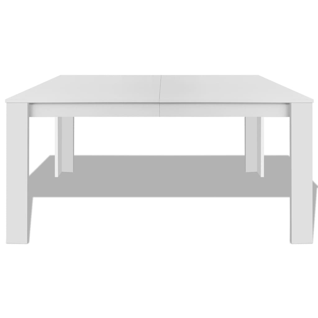 Mesa De Comedor Blanca 140x80x75 Cm_1