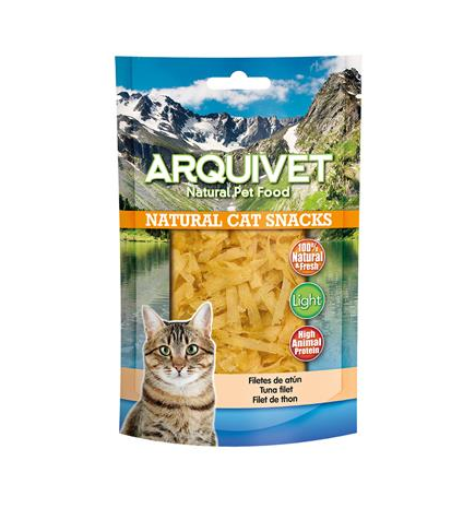 Filetes de atún Arquivet 50 g Snack natural para gatos