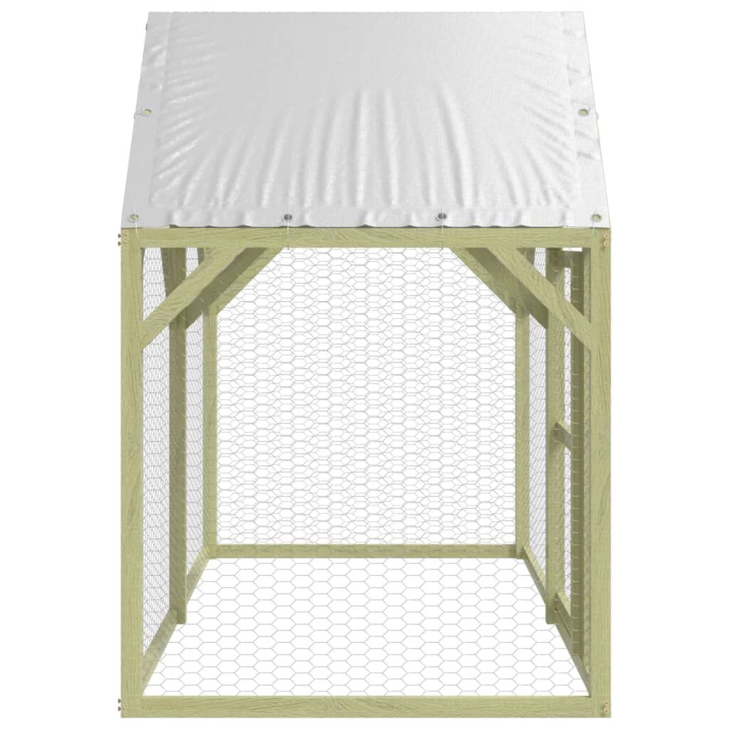 Vidaxl Gallinero Madera Maciza De Pino Impregnada 200x100x150 Cm_3
