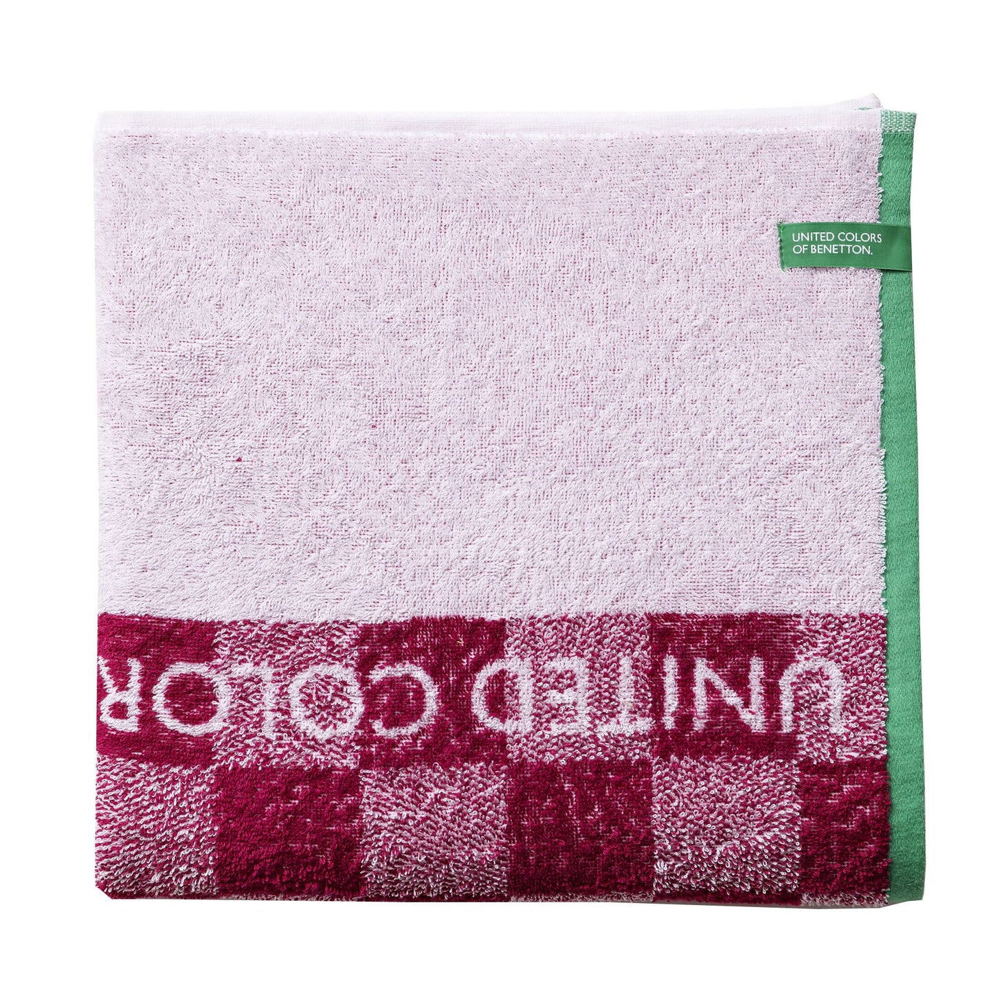 Toalla De Playa Infantil 70x140cm 450gsm 100% Cotton Pink Squares Kids
