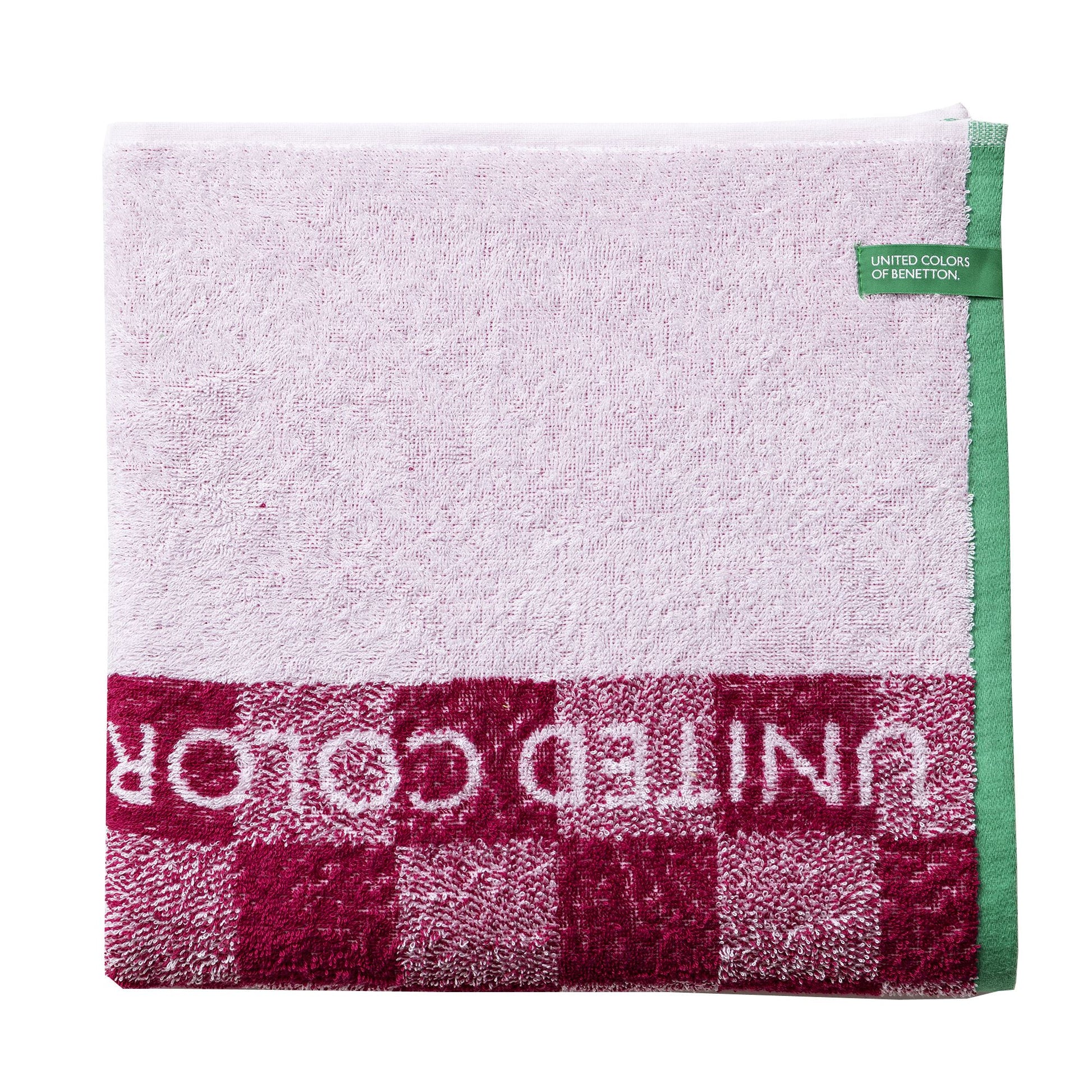 Toalla De Playa Infantil 70x140cm 450gsm 100% Cotton Pink Squares Kids