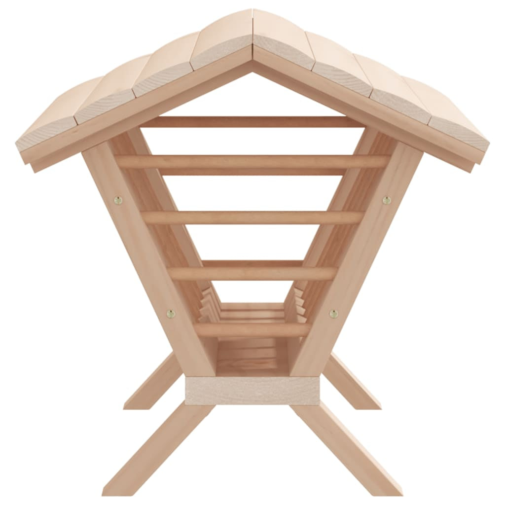 Vidaxl Comedero De Heno Para Conejos Madera Maciza Abeto 44x33x33 Cm_4
