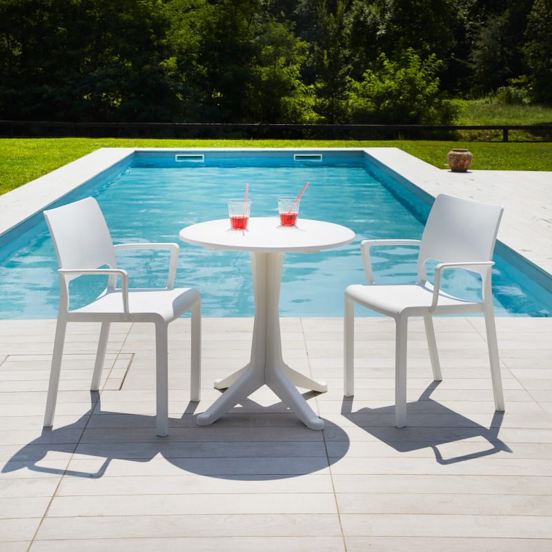 Pack 4 Sillas De Exterior Ocean Apilables, Polipropileno, Blanco, 53 X 82 X 58_3