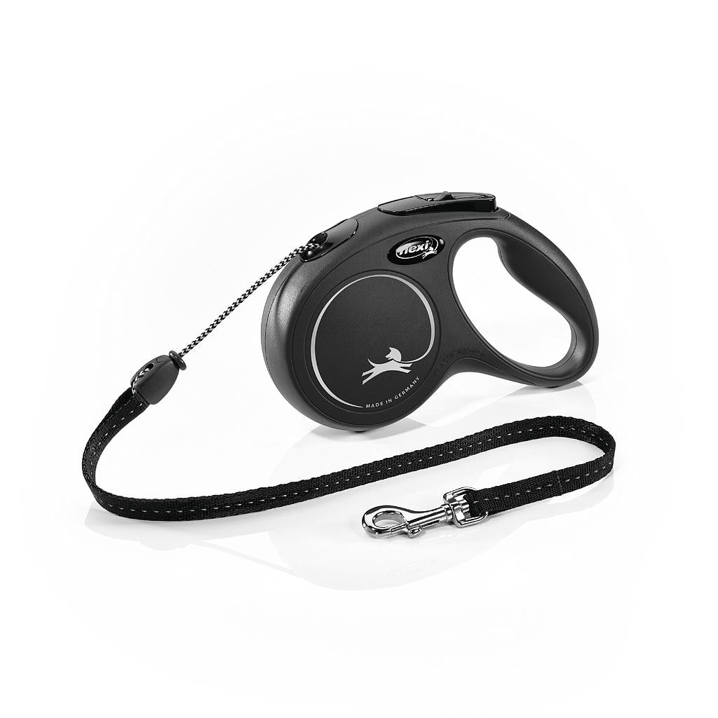 Correa Flexi Classic Cord M Black 5 Metros_0