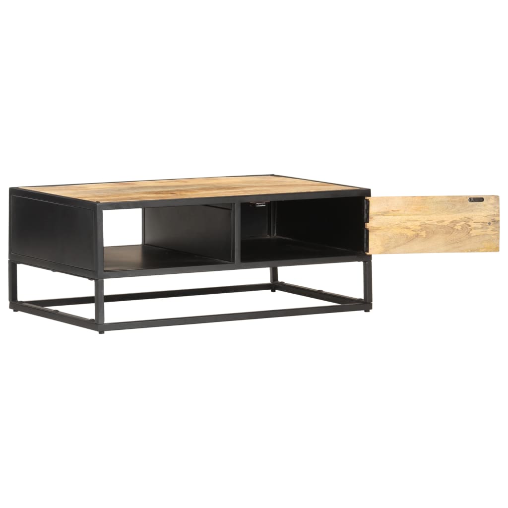 Mueble De Tv Puerta Tallada Madera De Mango Rugosa 90x55x36 Cm_1