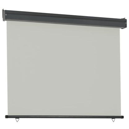Vidaxl Toldo Lateral De Balcón Gris 122x250 Cm_4