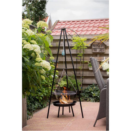 Redfire Barbacoa De Jardín Con Trípode Y Brasero Negro 50 Cm / Vetonek_0