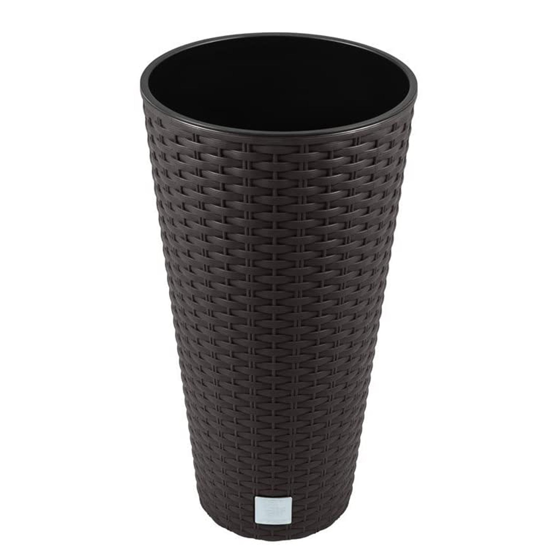 Maceta Rato De 8 Litros Con Inserto 20 X 20 X 38 Cm En Color Ocre Oscuro