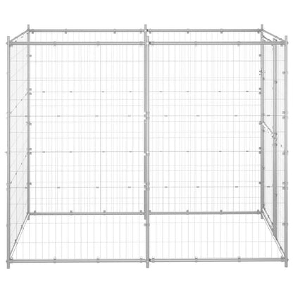 Perrera De Exterior De Acero Galvanizado 110x220x180 Cm_2