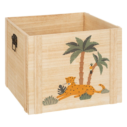 Juego De 3 Cajas Para Niños jungle, Madera_1