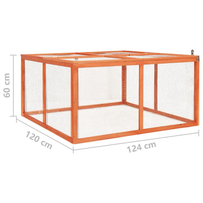 Vidaxl Conejera De Madera Maciza De Abeto 124x120x60 Cm_2
