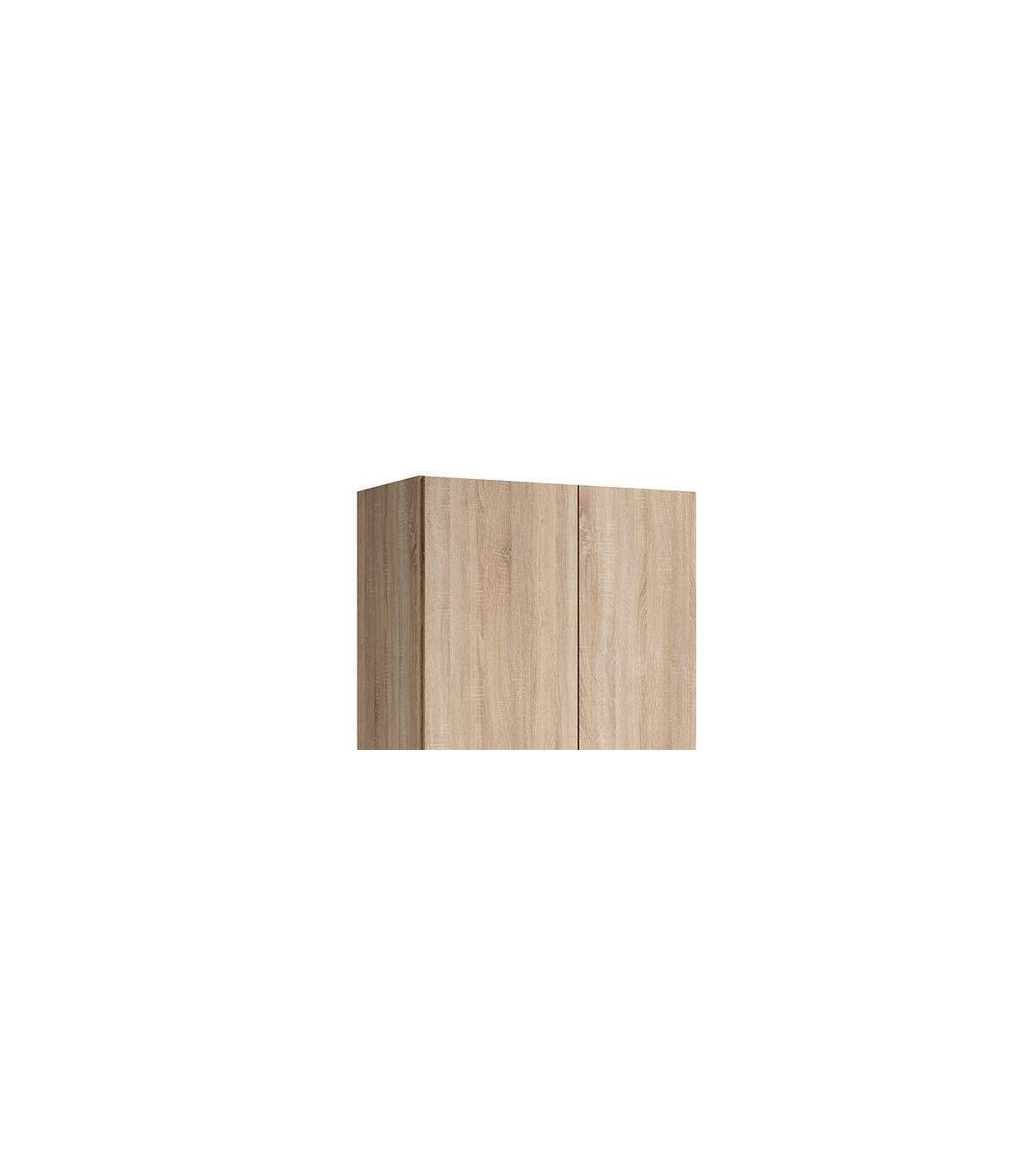 Armario 4 Puertas Abatibles 2 Cajones Acabado Roble Cambrian, 197cm(alto) 197cm(ancho) 51c_5