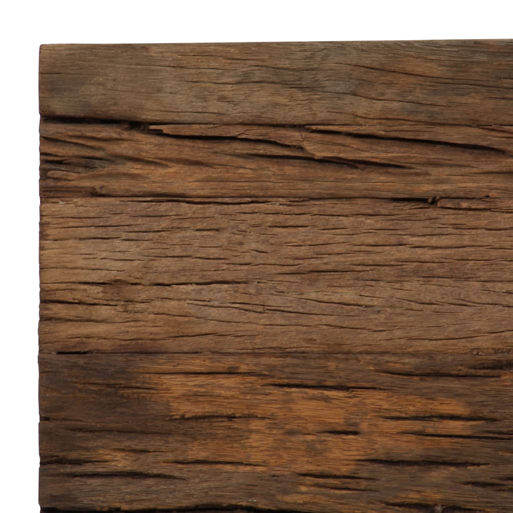 Mesa Consola Madera Reciclada Y Acero 120x35x76 Cm_3