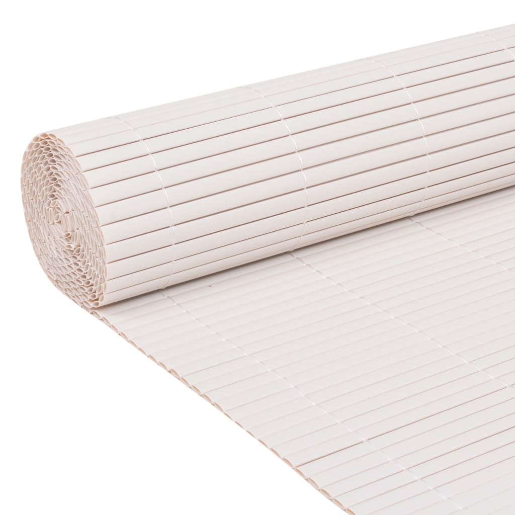 Valla De Jardín De Doble Cara Blanco 110x300 Cm / Vetonek_2