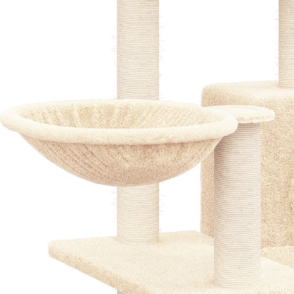 Vidaxl Rascador Para Gatos Con Postes De Sisal Color Crema 82 Cm_5