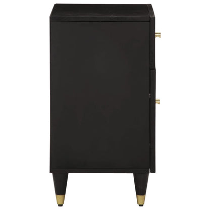 Mesita De Noche Madera Maciza De Mango 50x33x60 Cm_2