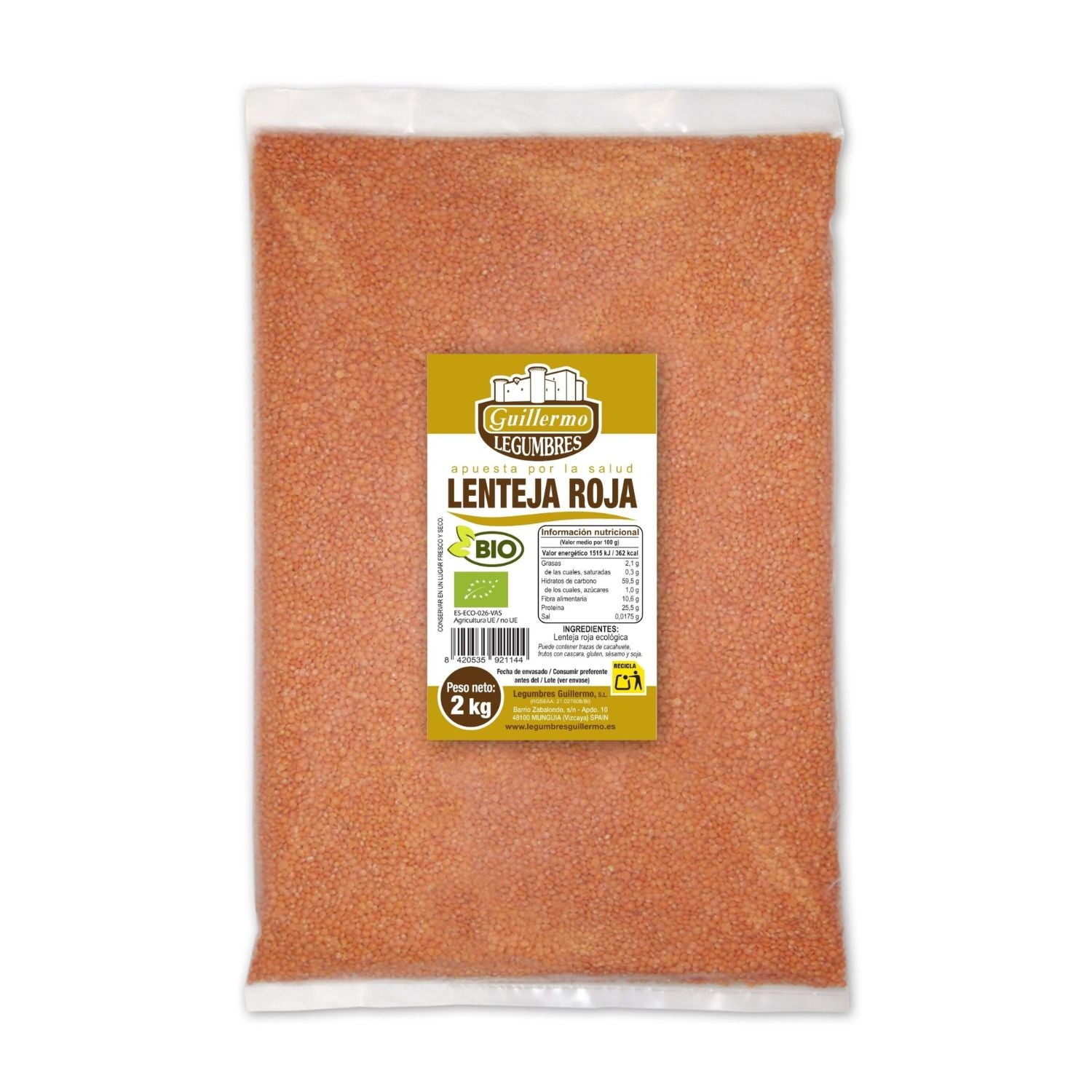 Lenteja Roja Bio - 2 Kg_0