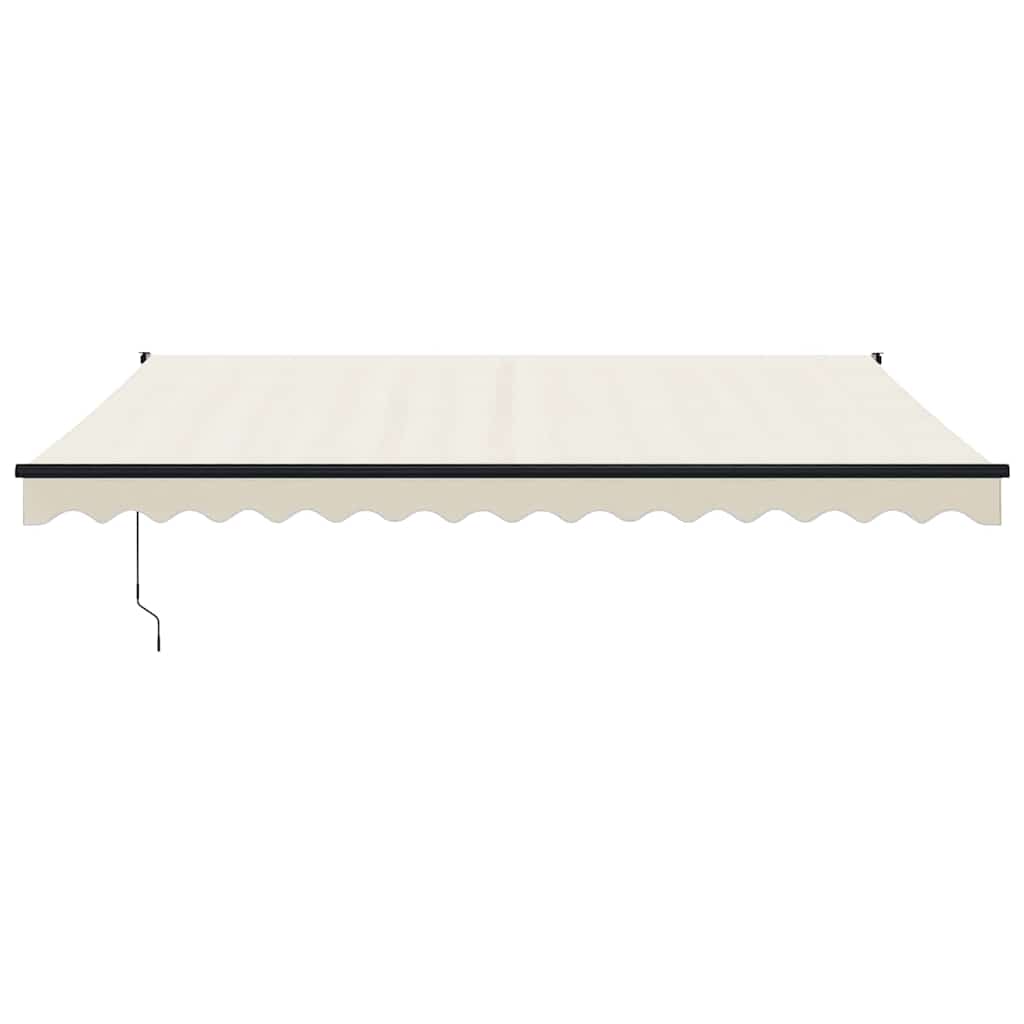 Toldo Retráctil Aluminio Y Tela Color Crema 4x3 M_2